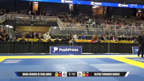 Beatriz Fernandes Borges vs Maria Eduarda De Faria Abreu 2025 Pan Jiu Jitsu IBJJF Championship