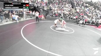 5A 170 lbs Semifinal - Kylee Pope, Springville vs Vanessa Carranza, Hunter