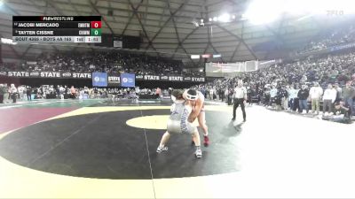 Boys 4A 165 lbs Champ. Round 2 - Tayten Cissne, Chiawana vs Jacobi Mercado, Eastmont