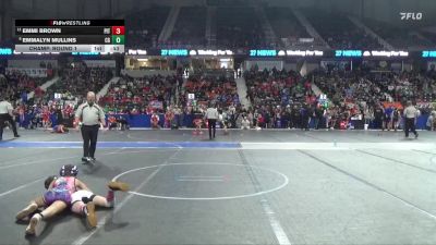 80 lbs Champ. Round 1 - Emmi Brown, Pittsburg vs Emmalyn Mullins, Council Grove