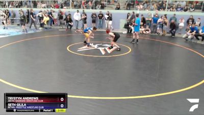 92 lbs Round 2 - Seth Gilila, Bethel Freestyle Wrestling Club vs Trystyn Andrews, Arctic Warriors Wrestling Club