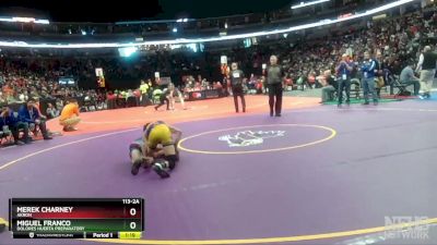 113-2A Quarterfinal - Merek Charney, Akron vs Miguel Franco, Dolores Huerta Preparatory