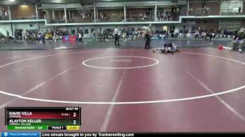149 lbs Cons. Round 1 - David Villa, Dubuque vs Klayton Keller, Cornell College