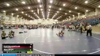 92 lbs Quarters & Wb (16 Team) - Beau Bryan, Utah Black vs Clayton Montclair, Team Montana