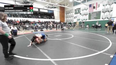 157 lbs Champ. Round 1 - Luis Lopez, Highland vs Alexandros Kosmitis, St John Bosco
