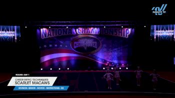 Cheer-riffic Techniques - Scarlet Macaws [2024 L1 Senior - Novice - Restrictions - D2 Day 1] 2024 Cheer Power Southern Nationals