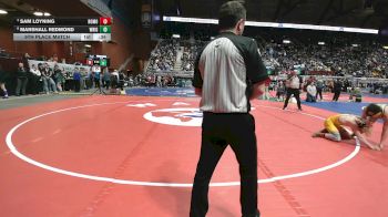 2A-132 lbs 5th Place Match - Sam Loyning, Rocky Mountain vs Marshall Redmond, Wright