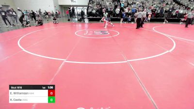 150 lbs Quarterfinal - Elizabeth Williamson, Hammer Wrestling Club vs Kaitlyn Costa, Crash GWC