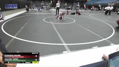 61-64 lbs Round 3 - Paxton James, Clearwater Youth Wrestling Clu vs Kynleigh Moore, Dodge City Wrestling Academy