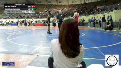 118 lbs Consi Of 32 #1 - Micah Taylor, Yukon vs Jeremiah Russell, Bartlesville JH