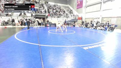 U15 Women - 50 lbs Champ. Round 1 - Presley Beard, KS vs Tia Hotema, HI