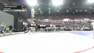 170 lbs Semifinal - Kale Hase, Harvey Wells County vs Castin Borkholder, Rocky Mountain Wrestling Acade
