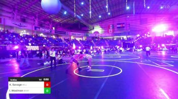 144 lbs Consolation - Kisor Savage, Willamina Bulldogs vs Isaac Woolman, Bear Cave WC