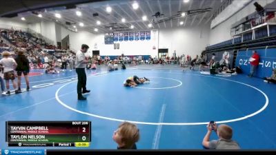 100 lbs Cons. Round 2 - Tayvin Campbell, Centennial Middle School vs Taylon Nelson, Centennial Middle School