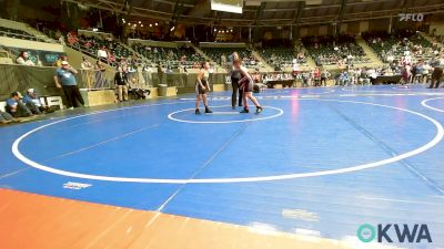 100 lbs Consi Of 8 #2 - Gunner Jackson, Pocola Youth Wrestling vs Sophie Proctor, Henryetta Knights Wrestling Club