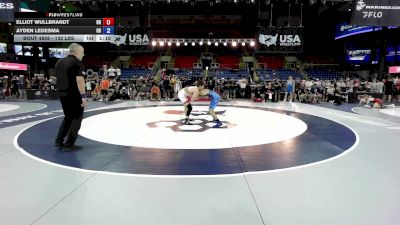 132 lbs Cons. Rd Of 64 - Elliot Wullbrandt, OR vs Ayden Ledesma, OH