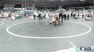 76 lbs Semifinal - Aiden LeMasters, Harrah vs Kyzer Sanders, Standfast