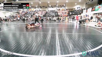 95-99 lbs Rr Rnd 1 - NoraKate Westlake, Spartan Wrestling Fort Smith vs Francesca Hester, Runestone