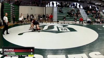 285 lbs Champ. Round 1 - Mason Weed, Catholic High School vs Zach Apple, St. John`s College