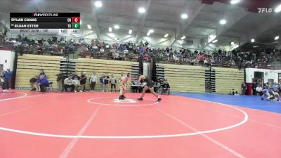 190 lbs Champ. Round 1 - Elijah Etter, Tri Central vs Dylan Canas, Columbus North