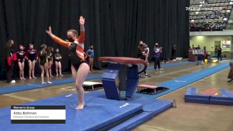 Abby Bohman - Women's Group, Midwest Twisters Gymnastics - 2021 Women's Xcel Region 4 Championships