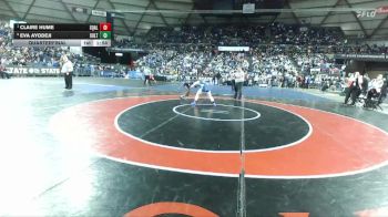 Girls 2A 130 lbs Quarterfinal - Claire Hume, Squalicum (Girls) vs Eva Ayodeji, Sultan (Girls)