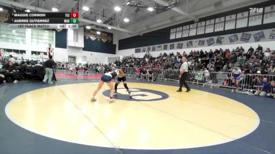 115 lbs 1st Place Match - Aubree Gutierrez, Marina vs Maggie Cornish, Tesoro