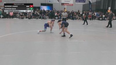 120 lbs Champ. Rd Of 128 - Jackson Landry, New Orleans Wrestling Club vs Dawson Back, Claremore