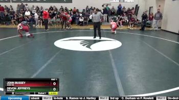 160 lbs Quarterfinal - Devon Jeffreys, Deshler vs John Bussey, Saks Sr