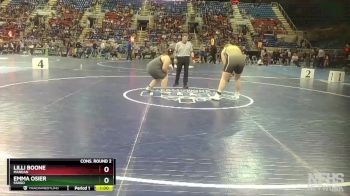 250 lbs Cons. Round 2 - Lilli Boone, Mandan vs Emma Osier, Fargo