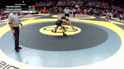D2-144 lbs Cons. Round 3 - Braxden Martin, Perkins vs Michael Gessner, Clyde