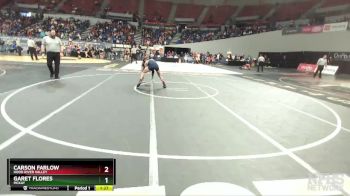 5A-132 lbs Champ. Round 1 - Garet Flores, McKay vs Carson Farlow, Hood River Valley