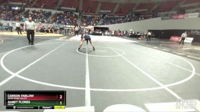 5A-132 lbs Champ. Round 1 - Garet Flores, McKay vs Carson Farlow, Hood River Valley