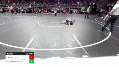 96.3-102.4 lbs Quarterfinal - Zaina Albadri, Greater Heights Wrestling vs Harper Schwettman, Badlands Elite