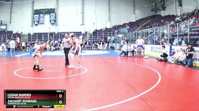 160 lbs Cons. Round 3 - Logan Barnes, Union-Endicott Sr HS vs Zachary Schrage, Horseheads Sr HS