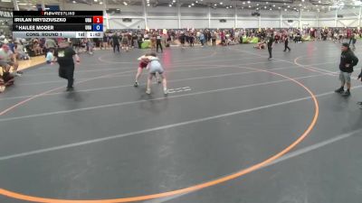 115 lbs Cons. Round 1 - Irulan Hrydziuszko, Unattached vs Hailee Moder, Unattached