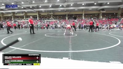 96 lbs Quarterfinal - Evan Hasselbring, Winfield vs Kellen Williams, Dodge City