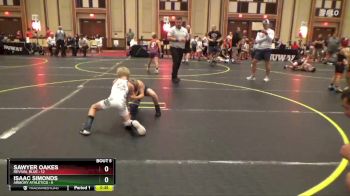 52 lbs Round 3 (4 Team) - Isaac Simonds, Armory Athletics vs Sawyer Oakes, Revival Blue