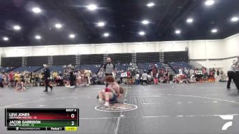 145 lbs Round 3 (4 Team) - Jacob Garrison, Palmetto White vs Levi Jones, Southern Wolves