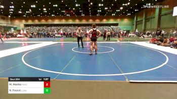 160 lbs Round Of 32 - Murphy Menke, Ponderosa vs Nakoa Fouret, Columbia