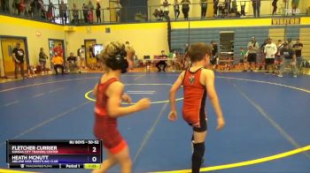 50-52 lbs Round 3 - Fletcher Currier, Kansas City Training Center vs Heath McNutt, Abilene Kids Wrestling Club