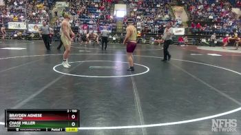 2 - 190 lbs Semifinal - Brayden Agnese, Poquoson vs Chase Miller, Glenvar