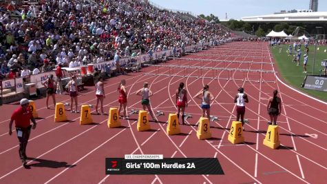 High School Girls' 100m Hurdles 2A, Finals 1