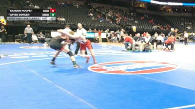 144 Class 2 lbs Cons. Round 2 - Aften Dowler, Southern Boone vs Kamden Hooper, Odessa