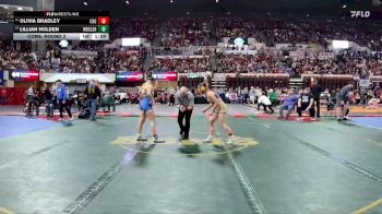G - 130 lbs Cons. Round 2 - Lillian Holden, Missoula Big Sky / Loyola Sacred Heart Girls vs Olivia Bradley, Cut Bank Girls