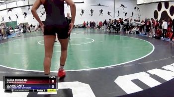 131 lbs Cons. Round 2 - Claire Daity, New Jersey City University vs Jania Dunigan, Schreiner University