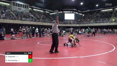 95 lbs Quarterfinal - Dominic Esposito, Columbia vs Kaiden Pomraning, Felton