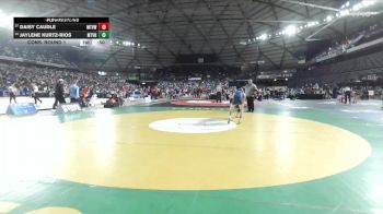 Girls 3A 130 lbs Cons. Round 1 - Jaylene Kurtz-Rios, Mount Vernon (Girls) vs Daisy Caudle, Mountain View (Girls)