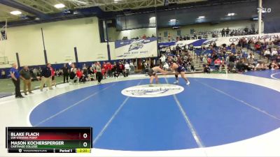 285 lbs Cons. Round 3 - Mason Kochersperger, Carthage College vs Blake Flach, UW-Stevens Point