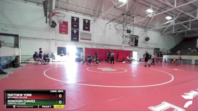 165 lbs Cons. Semi - Matthew York, Rio Hondo College vs Donovan Chavez, Cerritos College